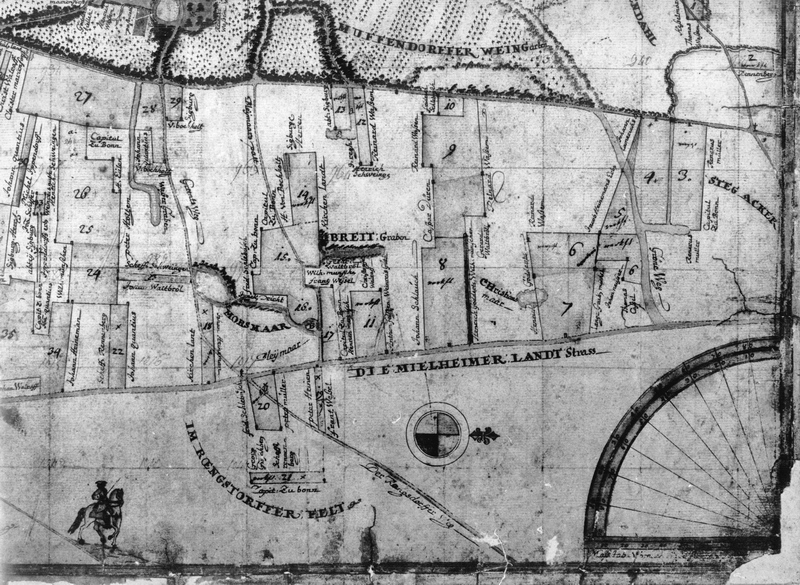 Über den Feldern 24-26  im Pennenfeld findet sich z.B. das „Capitul zu Bonn“